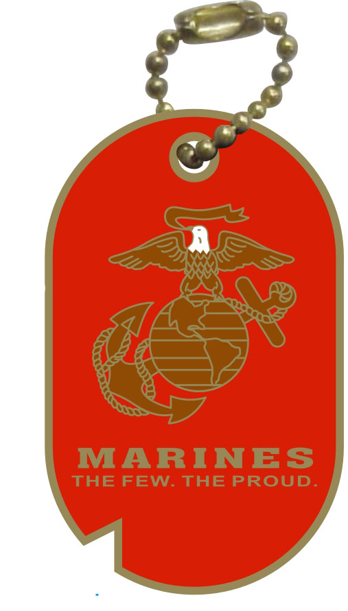 Lapel Pin USM.C. Marines  Dog Tag 